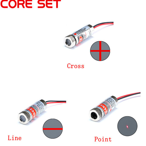 650nm 5mW Red Point / Line / Cross Laser Module Head Glass Lens Focusable Focus Adjustable Laser Diode Head Industrial Class ► Photo 1/5