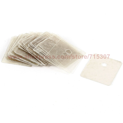 PHISCALE 100pcs TO-3P mica insulation sheet 25*20mm thermal pad for TO-247 transistor rectifier thyristor IGBT voltage regulator ► Photo 1/1