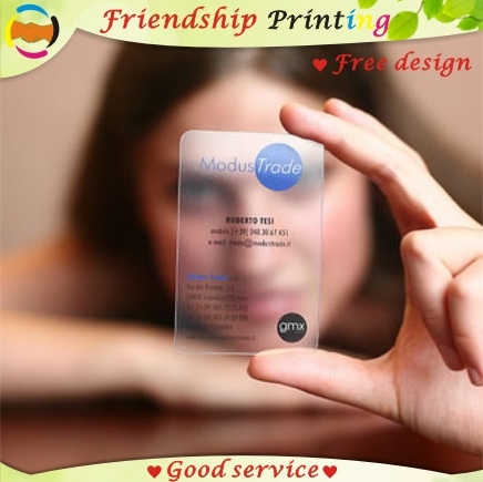 Custom business card printing/ plastic transparent  pvc card print/waterproof/ name/visiting card  Free Shipping ► Photo 1/1