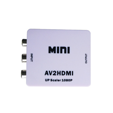 New Mini Composite 1080P AV To HDMI Audio Video AV CVBS Adapter Converter For HDTV 1080P Video with charger AV2HDMI ► Photo 1/3