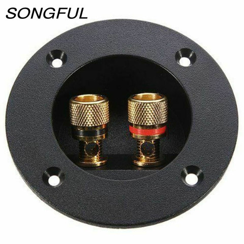 2 pcs DIY Home Car Stereo 2-Way Speaker Box Terminal Binding Post Round Screw Cup Connector for Speakers & Subwoofers Boxes ► Photo 1/4