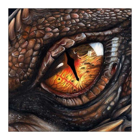 LZAIQIZG Needlework Diamond Embroidery Dragon Eyes Hot Sale 5D Diamond Painting mosaic Picture Handmade Rhinestone Home Decor ► Photo 1/6