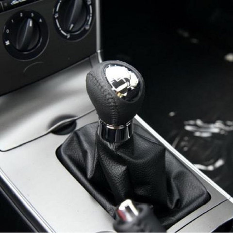 5/ 6 Speed Car Shift Gear Knob PU Leather Boot Gaitor For MAZDA 6 2002 2003 2004 2005 2006 2007 Car Styling Accessories ► Photo 1/6