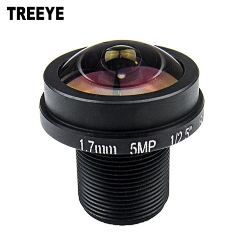 1.7mm Fisheye Lens 5Megapixel For HD CCTV IP Camera M12 Mount 1/2.5