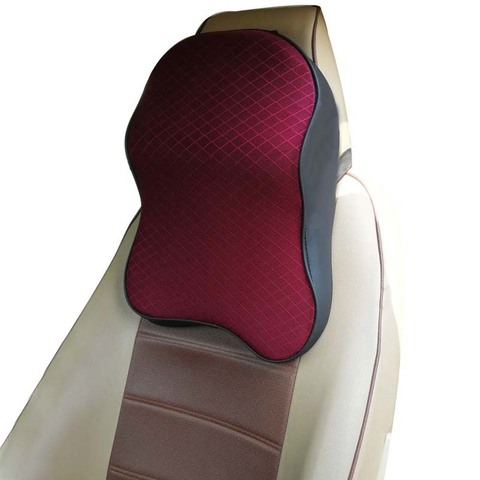 Memory Foam Car Headrest Pillow Massage Seat Back Waist Support Neck Rest Pillow Car Cushion Interior Accessories ► Photo 1/6