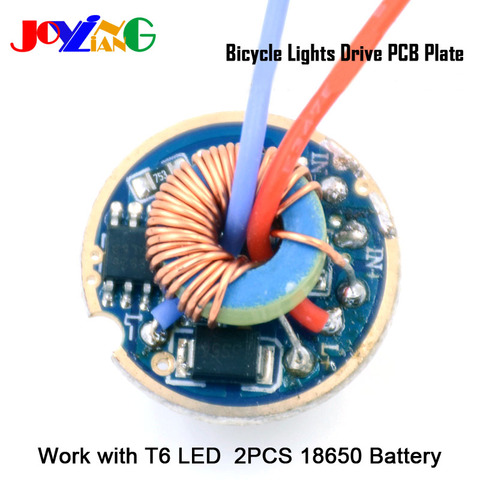 JYL-8803 Bicycle T6 Light Driver Board PCB Work with 2PCS 18650 Battery 7.4V Power Supply Led Driving Board 22mm ► Photo 1/3
