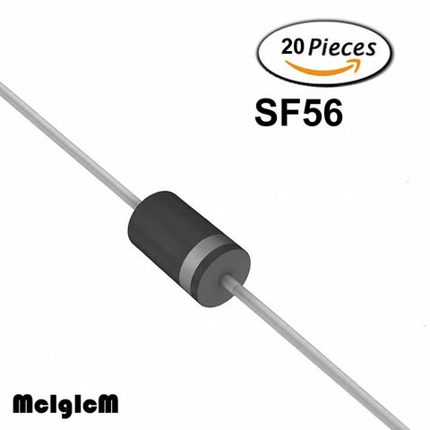 MCIGICM 20pcs Rectifier Diode 5A 400V DO-27 SF56 ► Photo 1/6