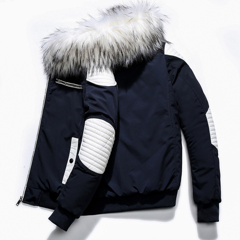 2022 New Men Winter Jackets And Coats Mens Warm Casual Mens Winter Coat Fashion Streetwear Male Overcoat Parka Hombre ABZ500 ► Photo 1/6