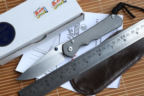 JUFULE OEM Large Sebenza 25 CPM S35vn TC4 titanium handle folding vegetables fruit pocket camping hunt EDC tool kitchen knife ► Photo 1/6