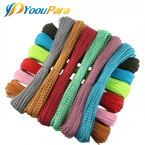 2mm Paracord 50 Meters One Stand Cores Paracord Rope Paracorde Cord For Jewelry Making 100 Colors Wholesale ► Photo 1/5