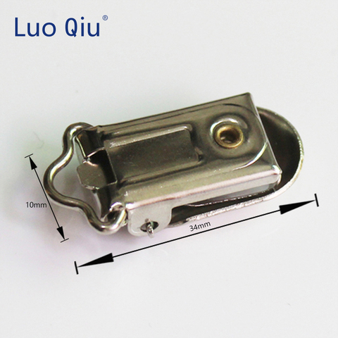 Luo Qiu (5 pieces/lot) 10mm Metal Silver garment clips with Plastic teeth Use size attache sucette speenkoord hout sewing clips ► Photo 1/6