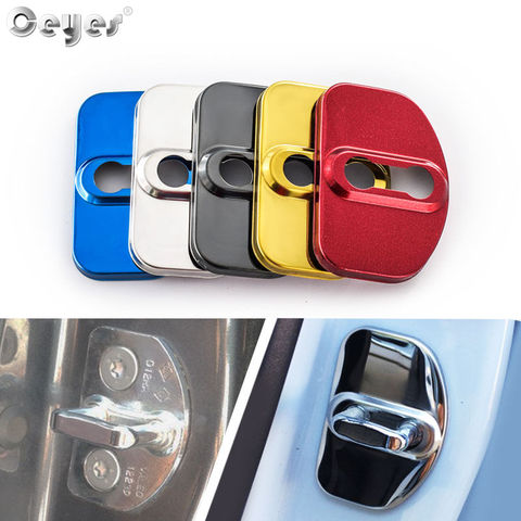 Ceyes Car Door Lock Protective Cover For Case For Audi a6 c5 a4 b6 a4 b8 a4 b7 a4 b5 a6 c6 a3 a5 q5 2001-2009 Auto Accessories ► Photo 1/6