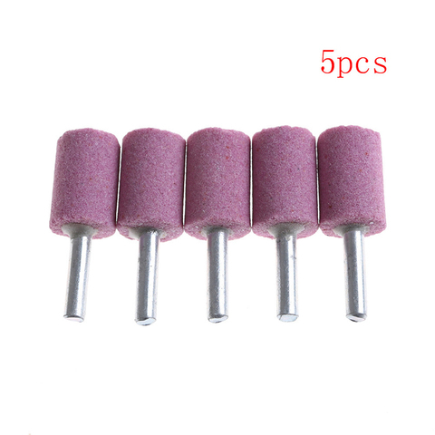 5pcs Rotary Tools OD20 Cylinder Abrasive Stone Points Mounted Grinding Stone Burr 6mm Shank ► Photo 1/6