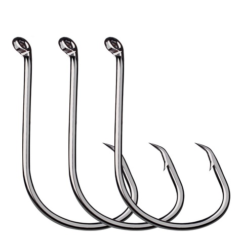10pcs High carbon steel octopus hook with barbed hooks Sharpen Barbed Circle fishing single hook Single Hook With Carp Catfish ► Photo 1/6
