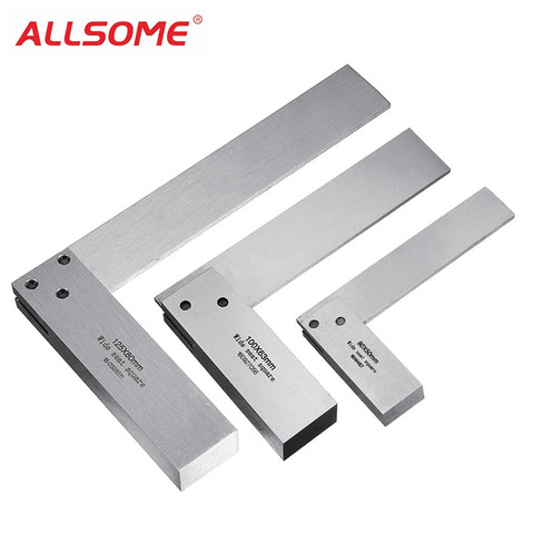 ALLSOME Machinist Square 90 Degree Right Angle Engineer Set Precision Ground Steel Hardened Angle Ruler HT2059-2064 ► Photo 1/6