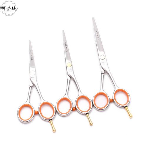 A1017 4'' 5'' 5.5'' AQIABI 440C Professional Human Hair Scissors Salons Hairdressing Scissors Cutting Shears Thinning Scissors ► Photo 1/6