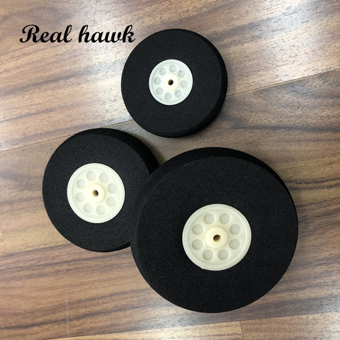 2pcs/lot High quality Airplane Wheels diamete30/35/40/45/50/55/60/65/70/75/80/90mm Airplane sponge wheels sponge tire Wholesale ► Photo 1/6