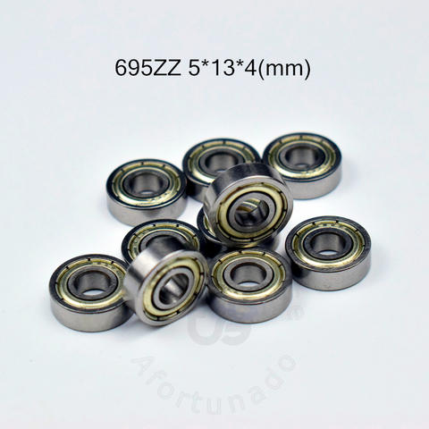 695ZZ 5*13*4(mm) 10pieces bearing free shipping  ABEC-5 bearings 10pcs Metal Seal Bearing 695 695Z 695ZZ chrome steel bearing ► Photo 1/6