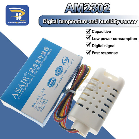 1PCSX Wired DHT22/AM2302 Digital Temperature and Humidity Sensor AM2302 ► Photo 1/6