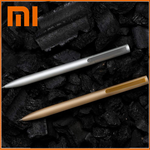 Original Xiaomi Metal Sign Pens School stationery Ballpoint pen PREMEC 0.5mm Switzerland Japan Black Refill Signing Pens ► Photo 1/5