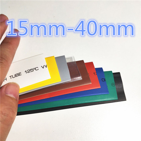 1meter 2:1 9 Colors 15mm 16mm 18mm 20mm 22mm 25mm 28mm 30mm 35mm 40mm Heat Shrink Heatshrink Tubing Tube Wire Dropshipping ► Photo 1/1