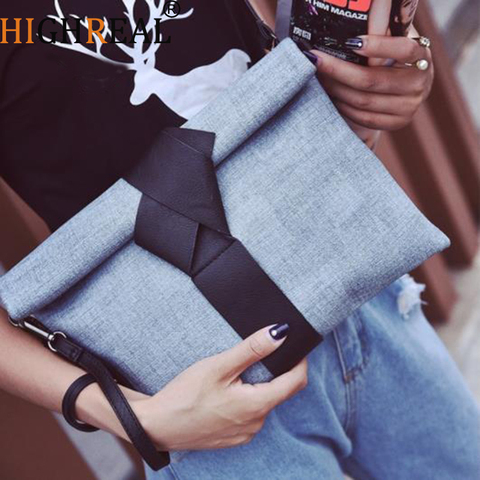 HIGHREAL Women Day Clutches Bow Leather Crossbody  Messenger Bags Ladies Envelope Evening Tote Party Designer Handbags ► Photo 1/6