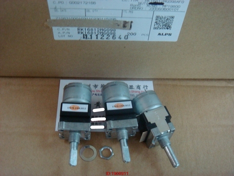 1pcs/lot ALPS RK16812MG098 double tap with motor potentiometer B100K handle length 25MMF ► Photo 1/1
