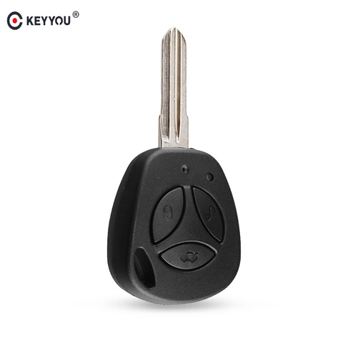 KEYYOU 3 Buttons Replacement Car Key Shell For Lada Uncut Auto Blank Remote Key Case Cover Fob priora kalina ► Photo 1/5