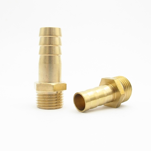 8mm 10mm 12mm 13mm 16mm OD Hose Barb x M14 M16 M20 Metric Male Thread Brass Pipe Fitting Coupler Connector Adapter Splicer ► Photo 1/1