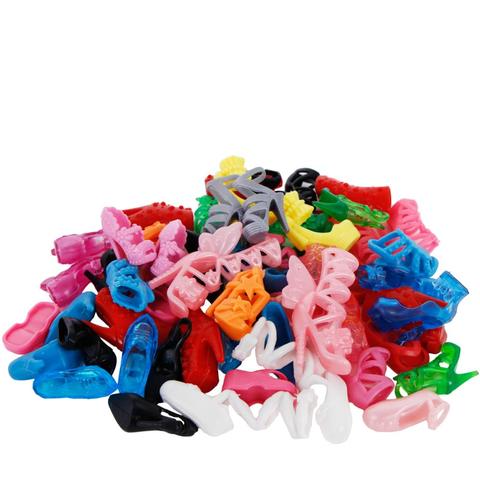 10 Pairs Doll Shoes Fashion Cute Colorful Different Styles