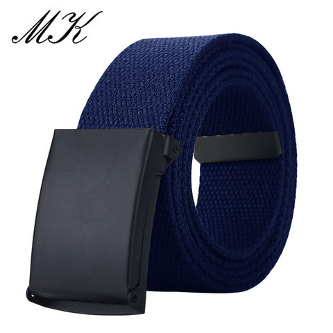 MaiKun Canvas Belts for Men Military Tactical Male Strap Metal Slider Buckle Men Belts for Jeans Pants ► Photo 1/6