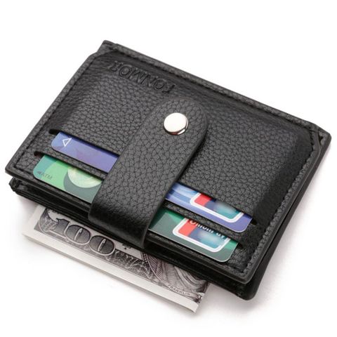 2022 Business Men Credit Card Bag Zipper & Hasp Multifunction Coin Purse High Quality PU Leather Coin Wallet ID Holders ► Photo 1/6