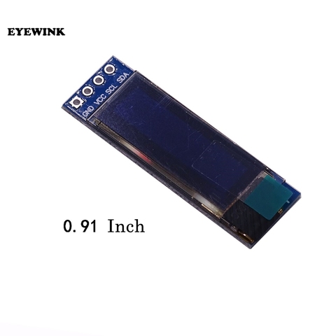 10pcs/lot 0.91 inch 128*32 white and blue color 128X32 OLED LCD LED Display Module 0.91
