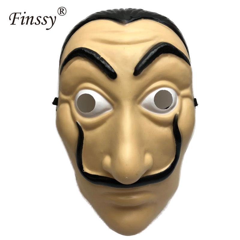 La Casa De Papel Face Mask Dali Money Salvador Mascara Masque Heist Cosplay Toys 