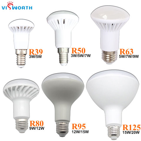 R50 LED Lamp E14 LED Bulb 3W 5W 7W 9W 12W 15W 20W Lampada LED Spotlight E27 LED Crystal Lamp Warm Cold White Lights Decoration ► Photo 1/6