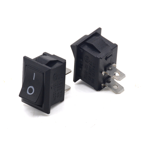 5pcs/lots 2Pin Snap-in ON/OFF KCD1-101 Car  Round Rocker Toggle SPST Switch 125V 6A ► Photo 1/6