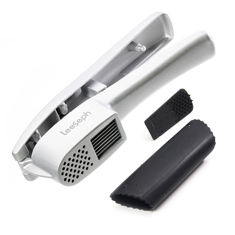 Kitchen Aluminium Garlic Press set with Silicone Tube Roller, Multifunction Cooking Tools by Leeseph ► Photo 1/6
