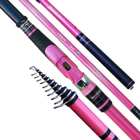 4.3m 5.3m Rock Fishing Rod Super-light Telescopic Fishing Olta Hand Pole Dual-use Stream Vara De Pesca Spinning Power Hand Stick ► Photo 1/1