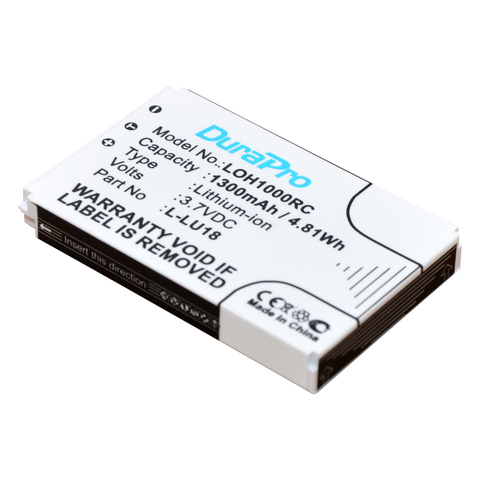 1pcs x DuraPro Logitech 1300mAh 3.7V Li-Ion Rechargeable Battery For Harmony 915 1000 1100 L-LU18 LU18 ► Photo 1/2