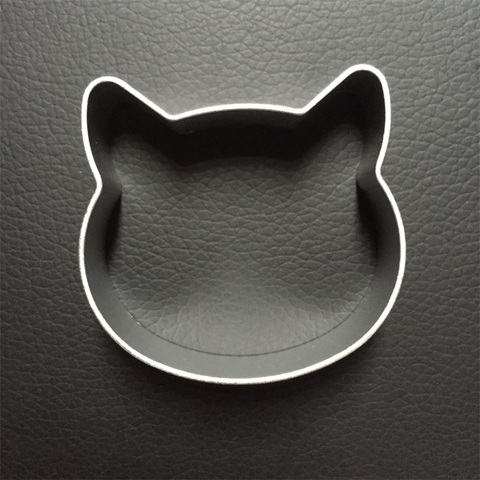 Free shipping aluminium alloy Biscuit Pastry Cookies Cutter DIY cookie mold cat head shape ► Photo 1/3