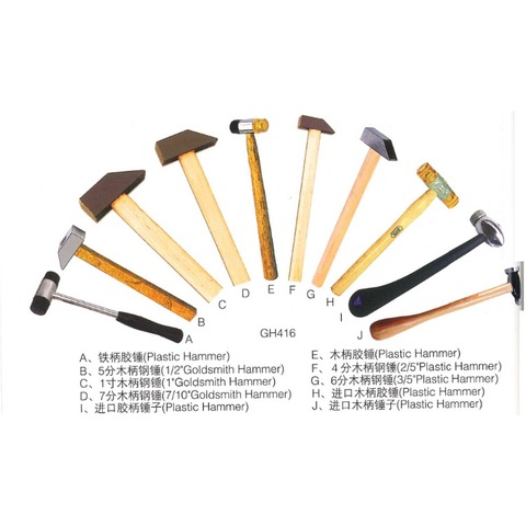  Plastic Rubber Hammer With Steel Handle Goldsmith Hammer Jewelry Making Diy Tools ► Photo 1/1