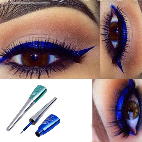 Cmaadu colorful liquid eyeliner blue waterproof long lasting liquid eyeliner glitter diamond matte eyeliner gel cosmetics HF153 ► Photo 1/6