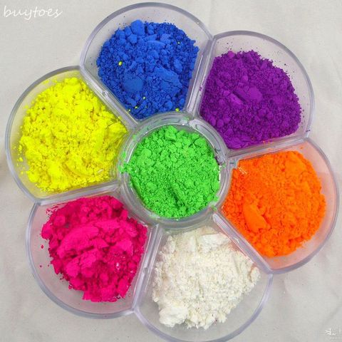NEON  Fluorescent Phosphor Pigment Powder for Nail Polish&Painting&Printing,10g/lot Powder Fluorescence ► Photo 1/2