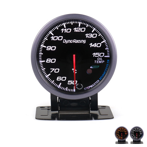 CNSPEED 60MM Black Face Car Oil Temperature Gauges 50-150C Oil Temp Sensor With Red & Amber Lighting Car meter ► Photo 1/1