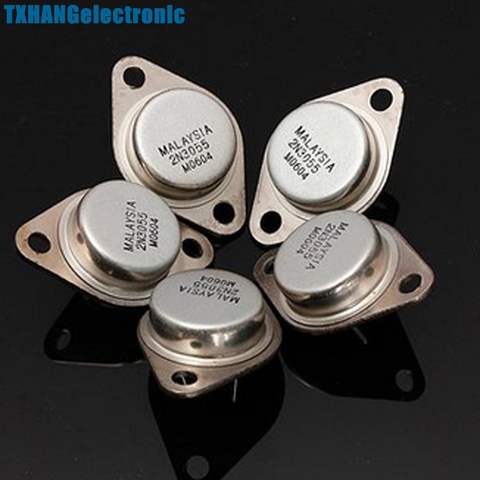 2PCS 2N3055 TO-3 NPN Amp Audio Power Transistor 15A/60V NEW GOOD QUALITY ► Photo 1/4
