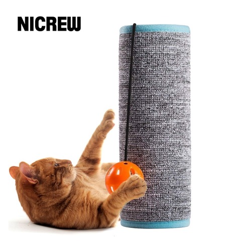 NICREW Cat Scratch Board Toy Sisal Cat Scratching For Cats Protecting Furniture Grind Claws Cat Scratcher Toy Mat With Bell ► Photo 1/6