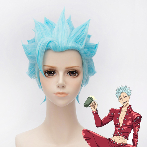 The Seven Deadly Sins Ban Wigs Fox's Sin of Greed Heat Resistant Short Synthetic Hair Perucas Cosplay Wig  + Wig Cap ► Photo 1/1
