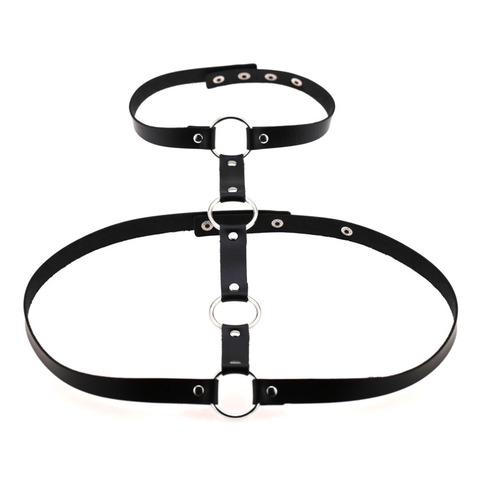 Vegan Leather Body Harness Sword Belt Cage Gothic Accessories  Women Punk Goth Fashion Jewelry Cosplay Festival Outfit ► Photo 1/6