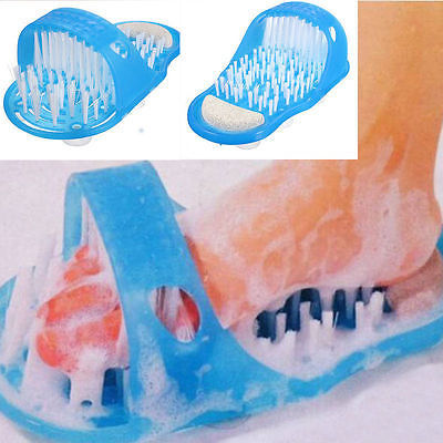 New Hot Bath Shoe Pumice Stone Foot Scrubber Shower Brush Massager Slippers ► Photo 1/6