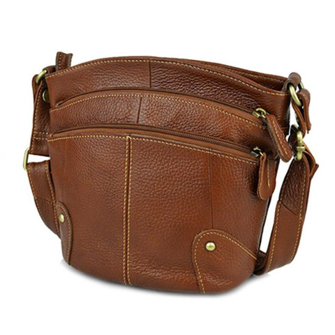 100% Cowhide Women Crossbody Bag Genuine Leather Small Messenger Bags For Ladies Shoudler 2022 bolsa feminina bolso mujer AR01 ► Photo 1/6